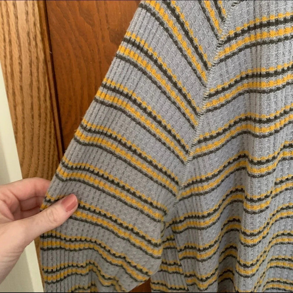 BKE Striped Waffleknit Blouse - Picture 2 of 5